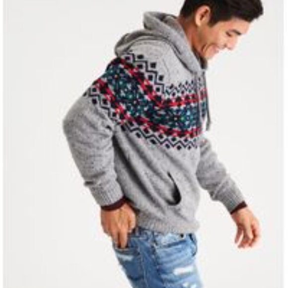 Holiday Pattern Baja Hoodie 